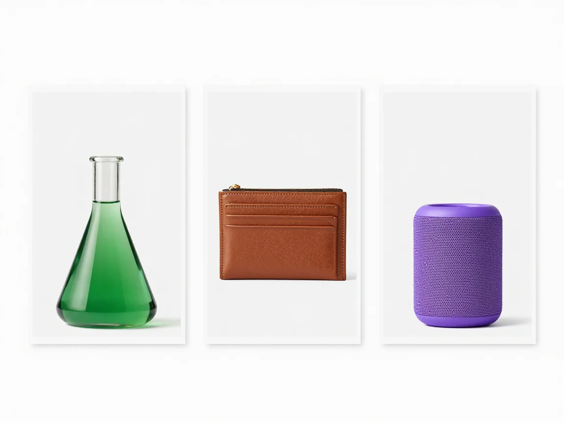 Tall, wide, and compact products shown at natural proportions in matching frames.